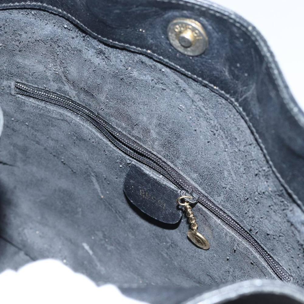 GUCCI Bamboo Shoulder Bag Leather 2way Black Auth 70623 - Picture 10 of 16